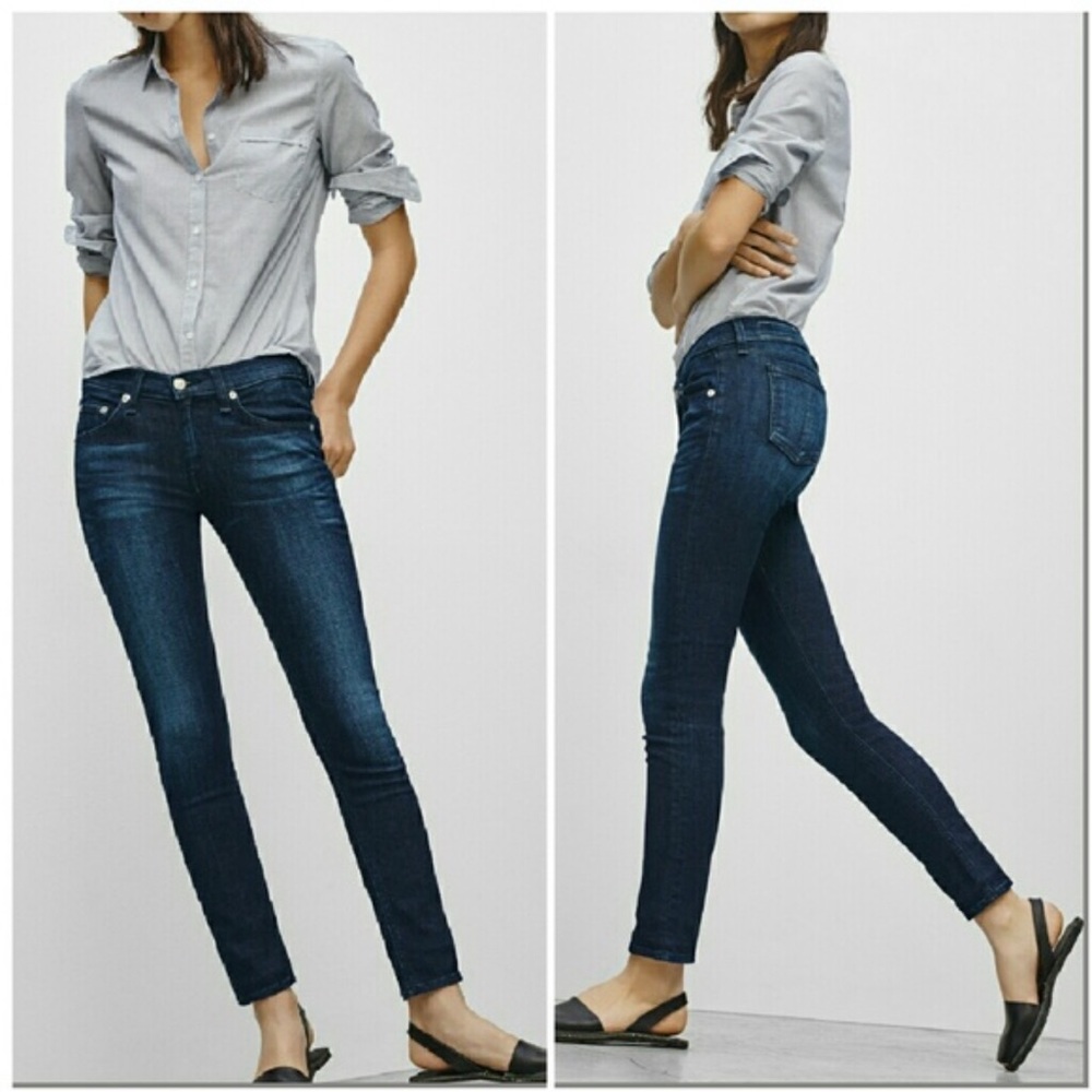 Rag & Bone Capri Skinny Jeans Southport Size 26